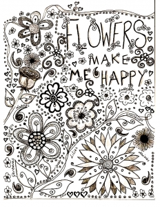 Desenhos para colorir gratuitos de Flores e vegetação para baixar