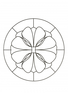 Desenhos simples para colorir de Mandalas para imprimir e colorir