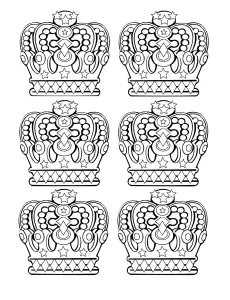 Desenhos Para Colorir Para Crianças Gratuitos De Reis E Rainhas