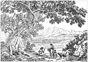 Desenhos Para Colorir Gratuitos De Paisagens Para Crianças