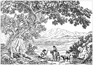 Desenhos Para Colorir Gratuitos De Paisagens Para Crianças