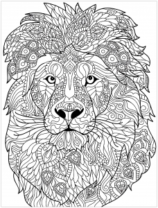 Desenhos para colorir gratuitos de Leões para crianças