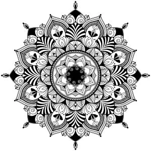 Mandala / Ilustração Inspirada Em Zentagle