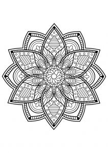 Mandala dos livros de colorir gratuitos para adultos - 24