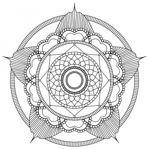 Desenhos para colorir de mandala difícil para colorir 