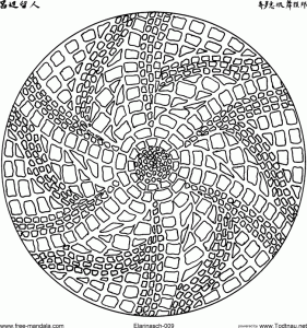 Desenhos para colorir de Mandalas para crianças