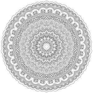 Desenhos para colorir gratuitos para crianças de Mandalas