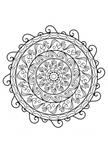 Mandala dos livros de colorir gratuitos para adultos - 21