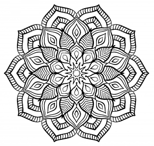 Desenhos para colorir para crianças gratuitos de Mandalas