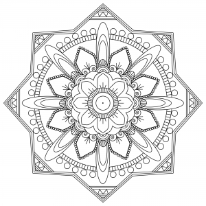 Desenhos para colorir gratuitos de Mandalas para baixar