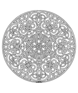 Desenhos Simples Para Crianças Para Colorir De Mandalas