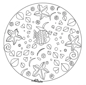Desenhos Simples Para Crianças Para Colorir De Mandalas