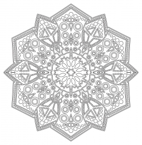 Desenhos para colorir de Mandalas para imprimir e colorir