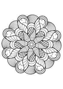 Mandala dos livros de colorir gratuitos para adultos - 6