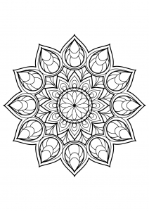 Mandala dos livros de colorir gratuitos para adultos - 9