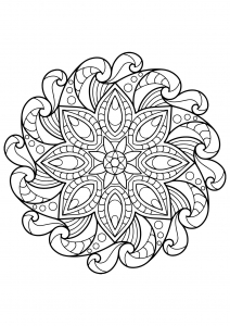 Mandala dos livros de colorir gratuitos para adultos - 2