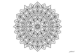 Simetria floral pacífica e harmoniosa