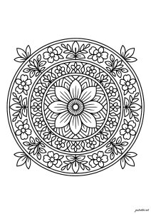 Mandalas florais simétricas