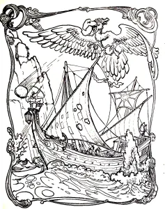 Desenhos Para Colorir De Mitos E Lendas Para Imprimir E Colorir