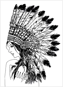 Desenhos Para Colorir De Nativos Americanos Para Baixar