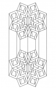 Desenhos para colorir de Op Art para baixar