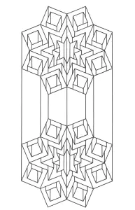 Desenhos para colorir de op art para baixar