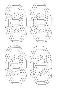 Desenhos Simples Para Colorir De Op Art Para Imprimir E Colorir