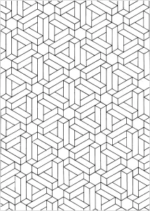 Desenhos Para Colorir De Op Art Para Imprimir E Colorir