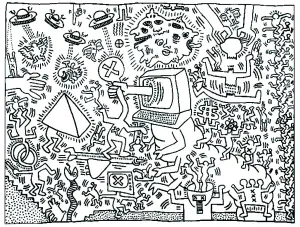 Desenhos para colorir de arte pop para imprimir e colorir