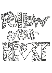 Desenhos Simples Para Colorir Gratuitos De Citações Para Baixar