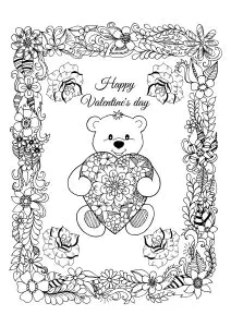 Dia dos namorados urso pequeno