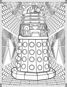 Doctor Who Páginas Para Colorir Dalek