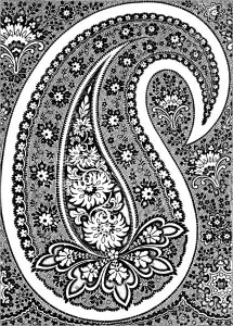 Papel de parede escocês do final do século xix
