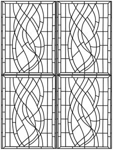 Desenhos para colorir para crianças gratuitos de Vitral