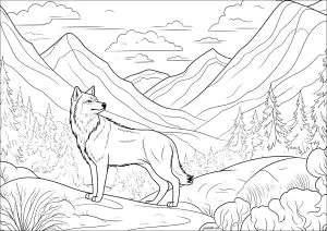 Lobo Na Montanha