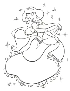 Jasmine Con Un Bel Vestito.