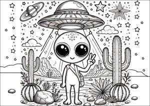 Atterraggio Di Alieni Nel Deserto