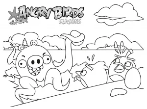 Colora gratuitamente angry birds