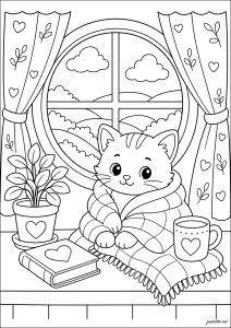 Mattina morbida per un gattino