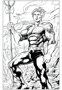 Immagine di aquaman da stampare e colorare