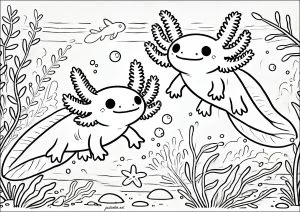 Due axolotis