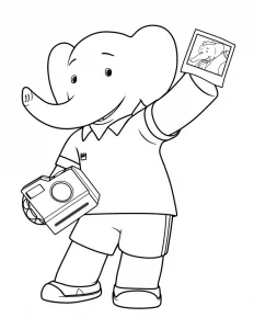Colora babar per bambini