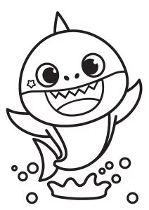 Baby shark e i suoi denti aguzzi.