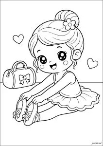 Piccola ballerina piena di gioia