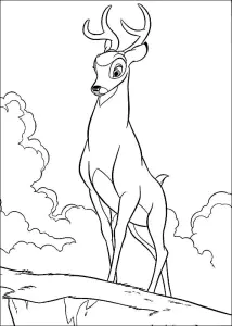 Da Colorare Per Bambini, Il Disegno Di Bambi.