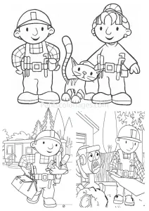 Stampa Gratuitamente Il Disegno Da Colorare Di Bob Aggiustatutto.