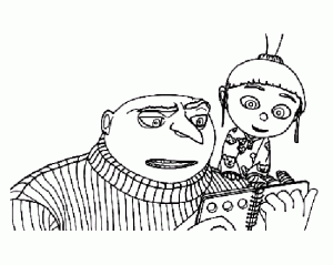 Colora gratuitamente il disegno di Cattivissimo Me.