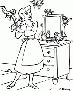 Scarica Gratuitamente Il Disegno Da Colorare Di Cenerentola.