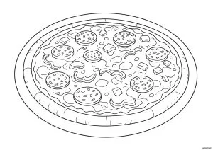 Una bella pizza da gustare