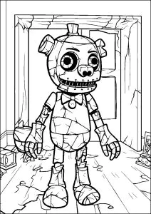 Personaggio spaventoso di fnaf